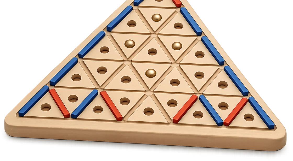 Close-up of the Triyra board during a game